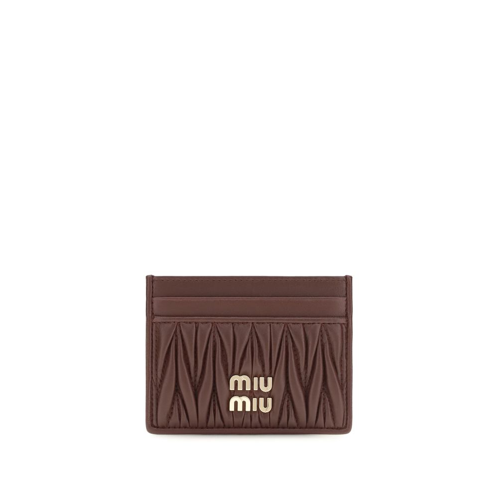 Miu Miu Bordeaux Lamb Ovis Aries Aries Wallet