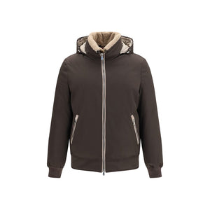 Brunello Cucinelli Brown Polyamide Shell Jacket
