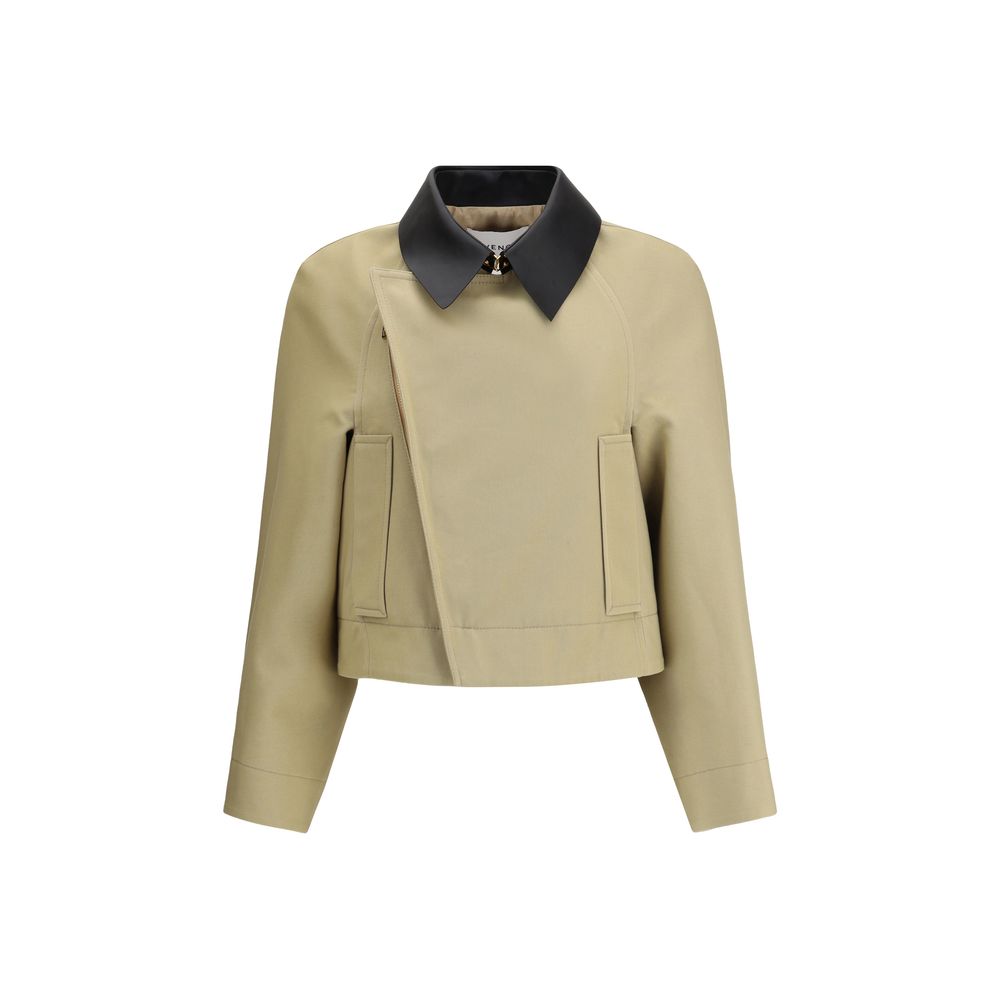 Givenchy Beige Cotton Leather Jacket