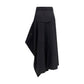 Burberry Black Cotton Long Skirt