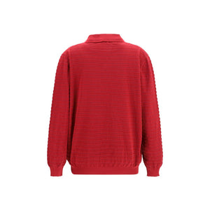 Miu Miu Bordeaux Cotton Polo Shirt