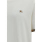 Burberry White Cotton T-Shirt