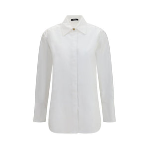 Balmain White Cotton Dress Shirt