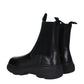 Burberry Black Leather Ankle Boots