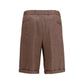 Brunello Cucinelli Brown Linen Bermuda Shorts