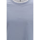 Brunello Cucinelli Blue Cotton T-Shirt