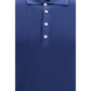 Brunello Cucinelli Blue Cotton Polo Shirt
