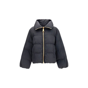 Balmain Black Viscose Full-Length Jacket