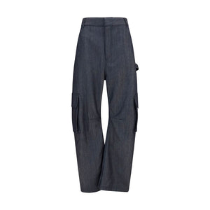 Balenciaga Blue Wool Oves Aries Cargo Pants
