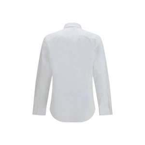 Burberry White Cotton Dress Shirt