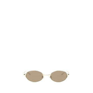 Alexander McQueen Gold Metal Sunglasses