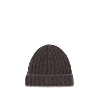 Brunello Cucinelli Brown Cashmere Beanie