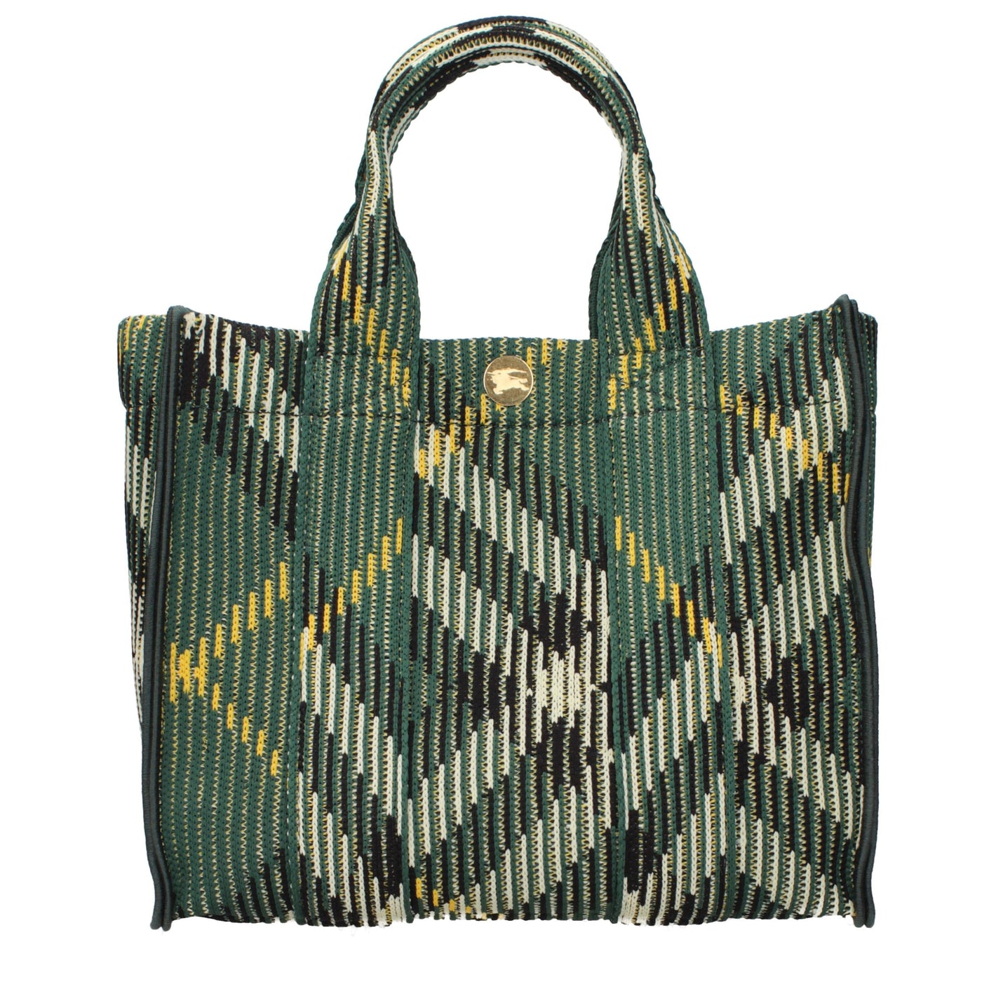 Burberry Green Fabric Handbag