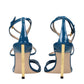 Tom Ford Blue Leather Stiletto Heel Sandals