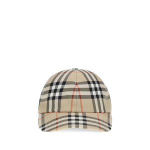 Burberry Beige Cotton Cap (Baseball Hat)