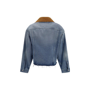 Miu Miu Blue Cotton Denim Jacket