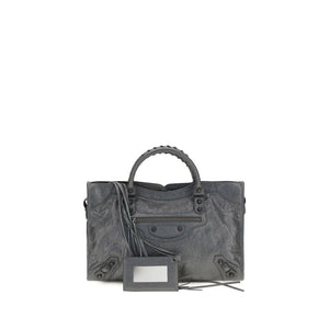 Balenciaga Gray Lamb Ovis Aries Aries Shoulder Bag