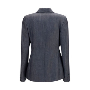 Balenciaga Gray Wool Oves Aries Blazer