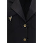 Versace Black Wool Oves Aries Blazer