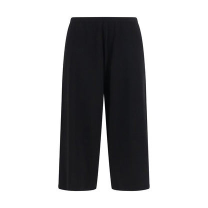 The Row Black Cotton Casual Pants
