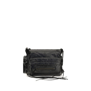 Balenciaga Black Lamb Ovis Aries Aries Shoulder Bag