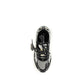 Off-White Gray Polyester Athletic Sneakers
