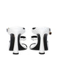 Versace White Leather Stiletto Heel Sandals