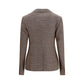 Burberry Brown Wool Oves Aries Blazer