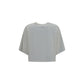 Burberry White Cotton T-Shirt
