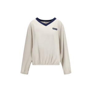 Miu Miu Beige Recycled Polyester Sweatshirt