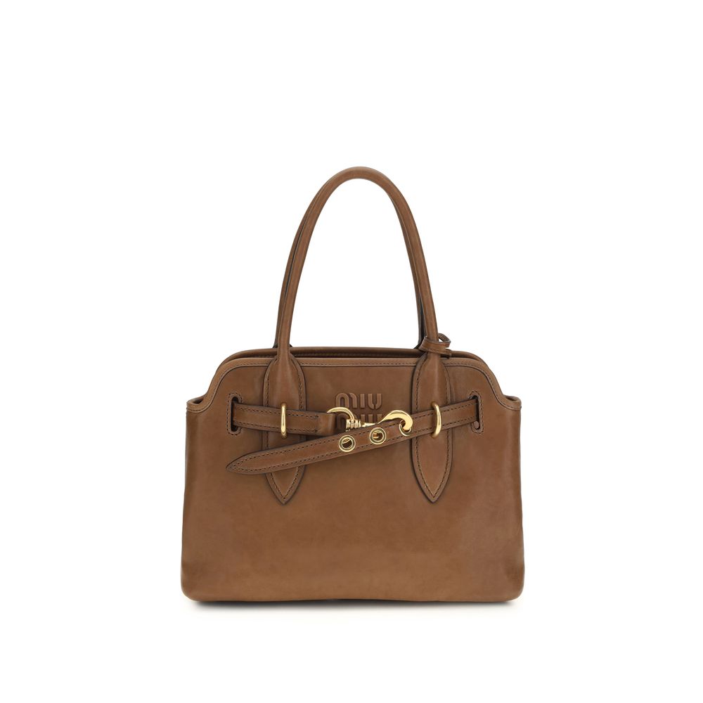 Miu Miu Brown Lamb Ovis Aries Aries Handbag