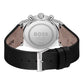 Hugo Boss Gray Leather Dress Watch