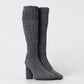 Bottega Veneta Gray Wool Over The Knee