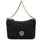 Versace Black Fabric Handbag