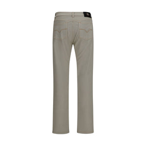 Versace Beige Cotton Tapered Jeans