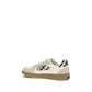 Burberry Beige Calf Leather Bos Taurus Low Top Sneakers