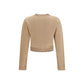Chloé Beige Wool Oves Aries Cardigan