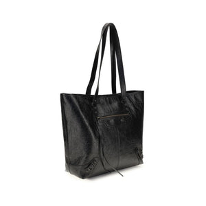 Balenciaga Black Lamb Ovis Aries Aries Shoulder Bag