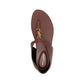 Saint Laurent Brown Lamb Leather Flip-Flop Sandals
