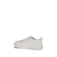 Moncler White Calf Leather Bos Taurus Athletic Sneakers