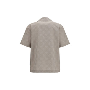 Off-White Beige Cotton Pattern Shirt