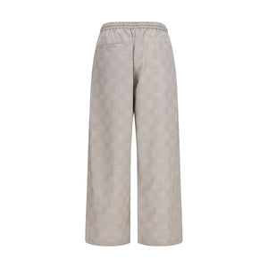 Off-White Beige Cotton Casual Pants