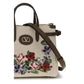 Valentino Garavani Beige Linen Shoulder Bag