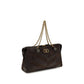 Valentino Garavani Brown Calf Leather Bos Taurus Shoulder Bag