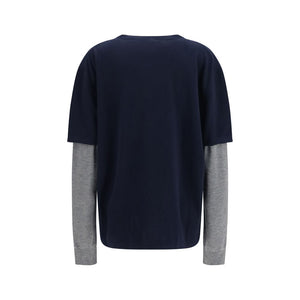 Miu Miu Blue Wool Oves Aries Sweatshirt