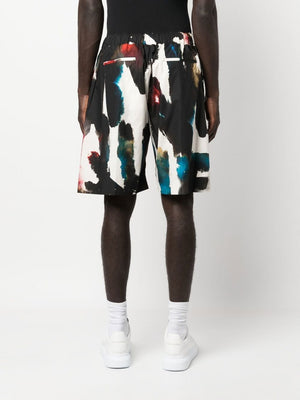 Alexander McQueen Alexander McQueen Straight Print Shorts