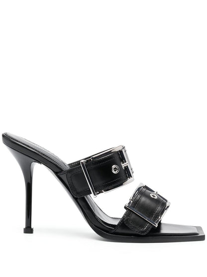 Alexander Mcqueen Alexander McQueen 100mm Buckled Leather Sandals