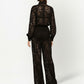 Dolce & Gabbana lace-trim long-sleeve jumpsuit