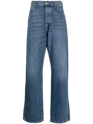 Alexander Mcqueen Alexander Mcqueen wide-leg panelled jeans