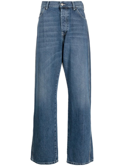 Alexander Mcqueen Alexander Mcqueen wide-leg panelled jeans